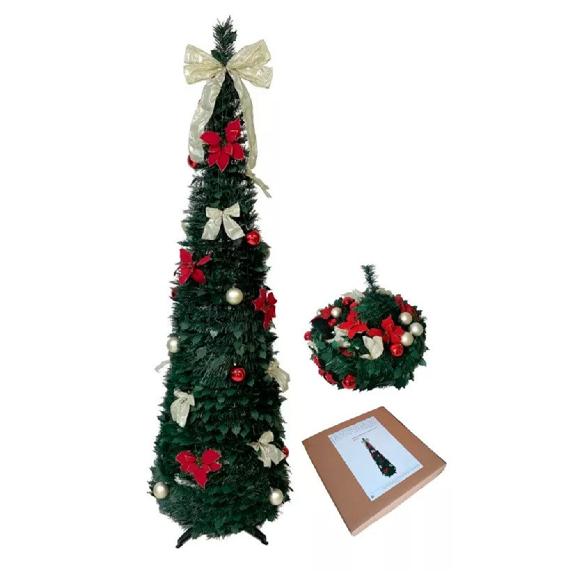 NavidEasy – Árbol de Navidad Plegable - PLEGABLE DE 150cm