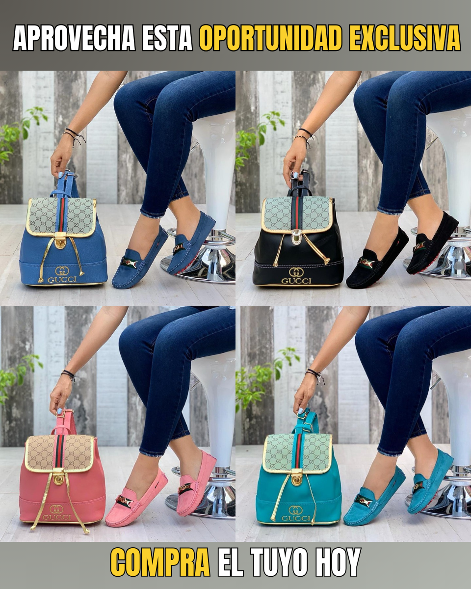 Combo Mocasin Dama (Morral + Mocasin)  - [ULTIMAS UNIDADES DISPONIBLES]