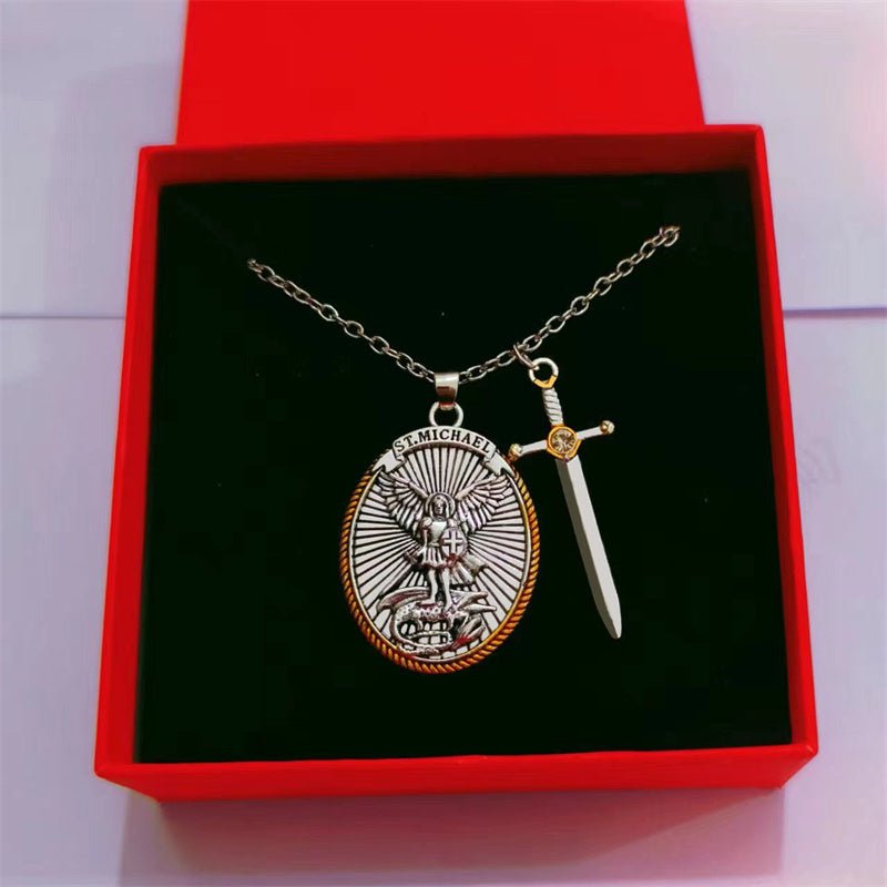 Colgante de San Miguel Arcangel + Caja de Regalo - [PROMOCIÓN DISPONIBLE SOLO HOY]