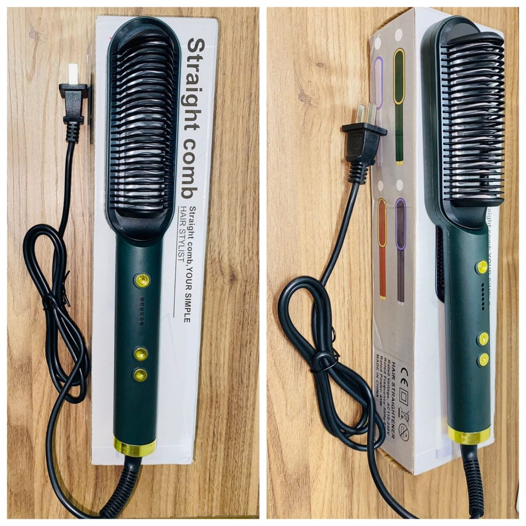 LisoPerfecto Cepillo Alisador 2 en 1 Antiquemaduras 5 Niveles 45w | Para un Alisado Perfecto en 5 Minutos - [PROMOCIÓN DISPONIBLE SOLO HOY]