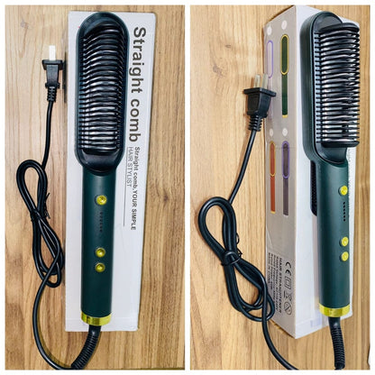 LisoPerfecto Cepillo Alisador 2 en 1 Antiquemaduras 5 Niveles 45w | Para un Alisado Perfecto en 5 Minutos - [PROMOCIÓN DISPONIBLE SOLO HOY]