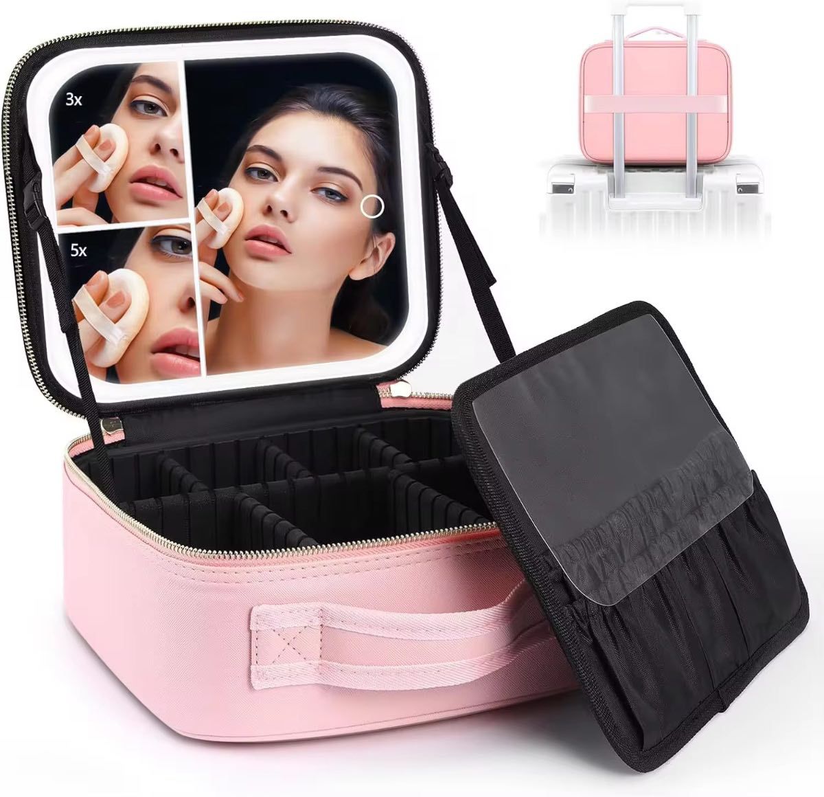 GlowMirror – Estuche de Maquillaje con Luz LED