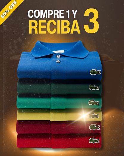 [COMPRE 1 Y RECIBA 3] - KIT TRES CAMISAS POLO