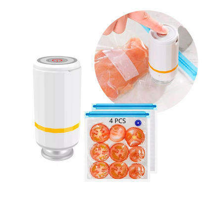 Fresh l Mini Selladora Al Vacio + BOLSAS DE REGALO!