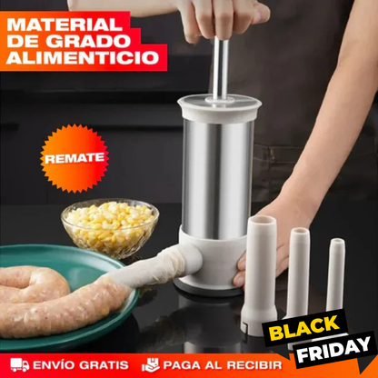 🥩 Embutimax – Embutidora de Carne 4 Boquillas