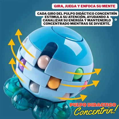 PulpoZen - Calma, enfoque y diversión en un solo juguete.