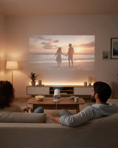 VisionBox - Proyector LED Smart Portátil Blanco