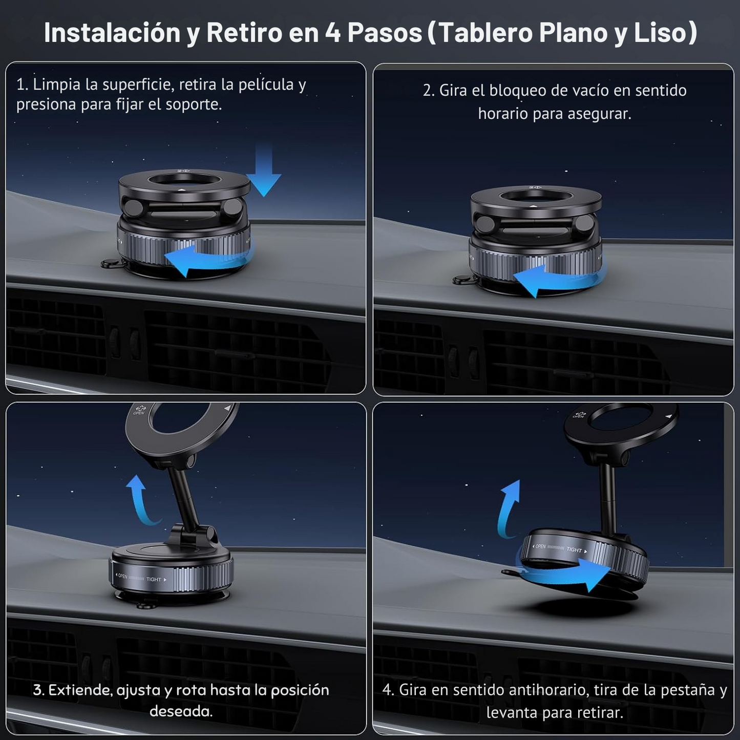 GripMag – Soporte Magnético con Ventosa para Celulares