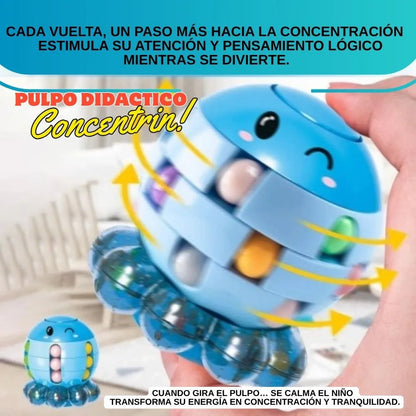 PulpoZen - Calma, enfoque y diversión en un solo juguete.