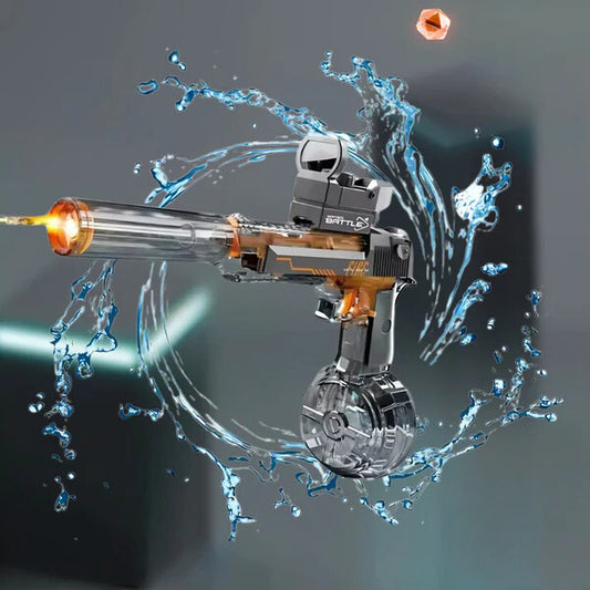 DesertEagle Pistola De Agua Eléctrica Con Luces Transparente - [PROMOCIÓN DISPONIBLE SOLO HOY]