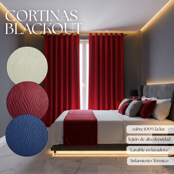 SombraLux | CORTINA PRESTIGE BLACKOUT CON VELO