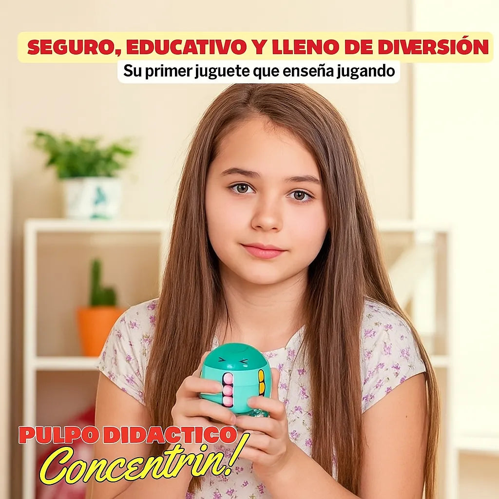 PulpoZen - Calma, enfoque y diversión en un solo juguete.