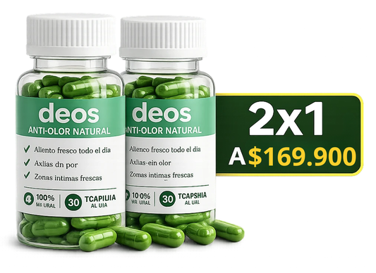 Cápsulas Desodorantes Naturales - Neutraliza el Olor Corporal LP