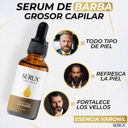 Serux – Aceite Premium Para Barba - Barba sana, suave y con carácter