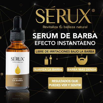Serux – Aceite Premium Para Barba - Barba sana, suave y con carácter