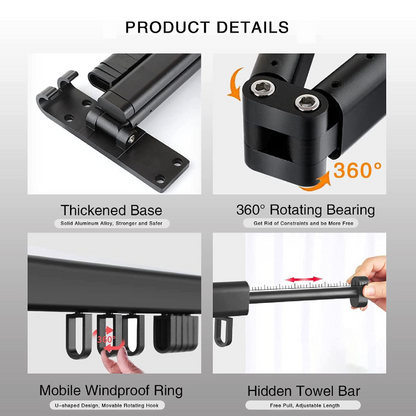 TendeOn Tendedero de Ropa Plegable 360° - [PROMOCIÓN DISPONIBLE SOLO HOY]