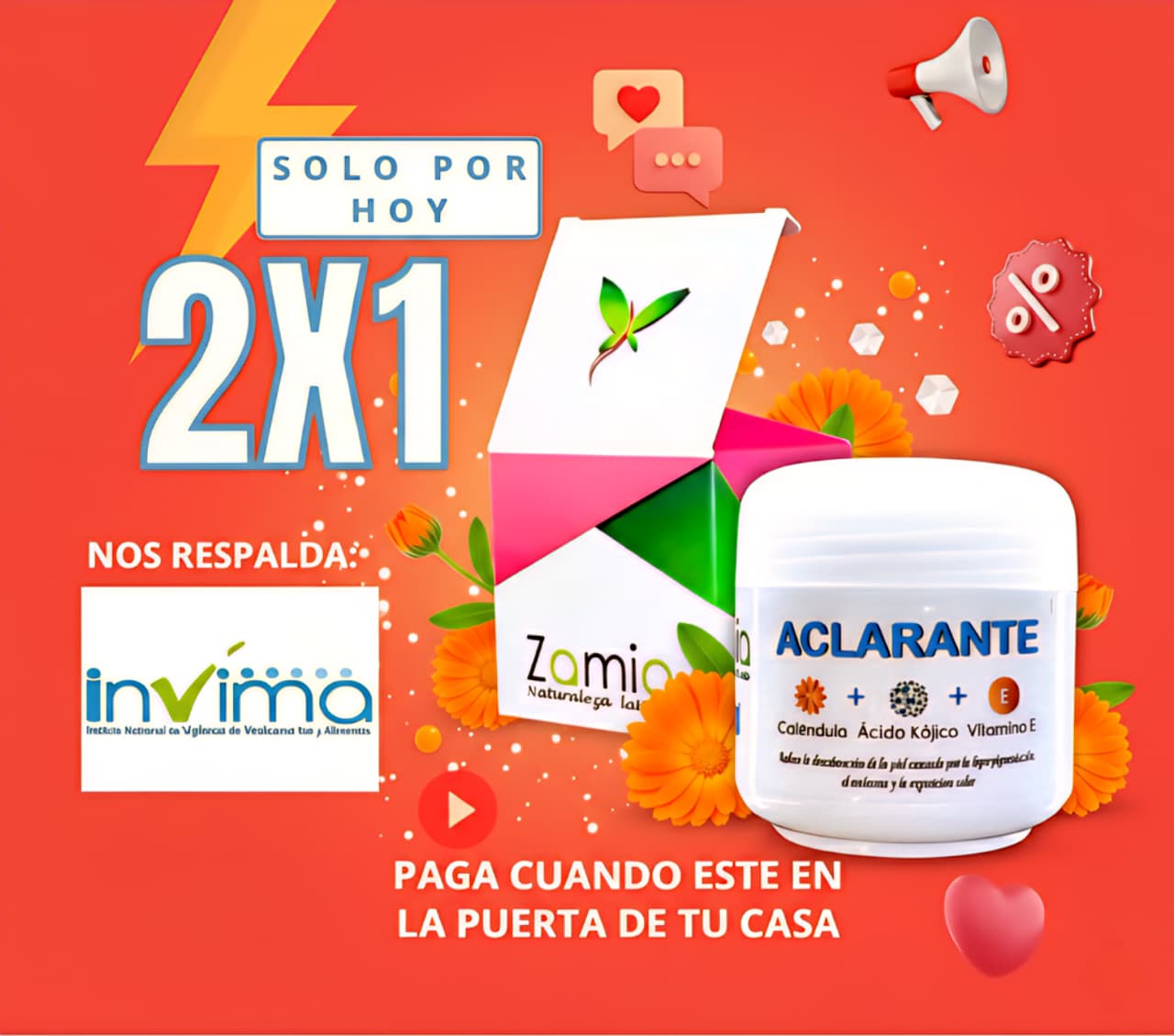 2X1 Zamia | Suero Aclarante Natural ✨