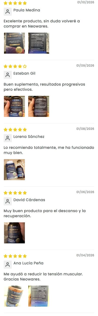 Magnesium 12-in-1 Complex - Soporte Integral para Energía y - Imagen 15