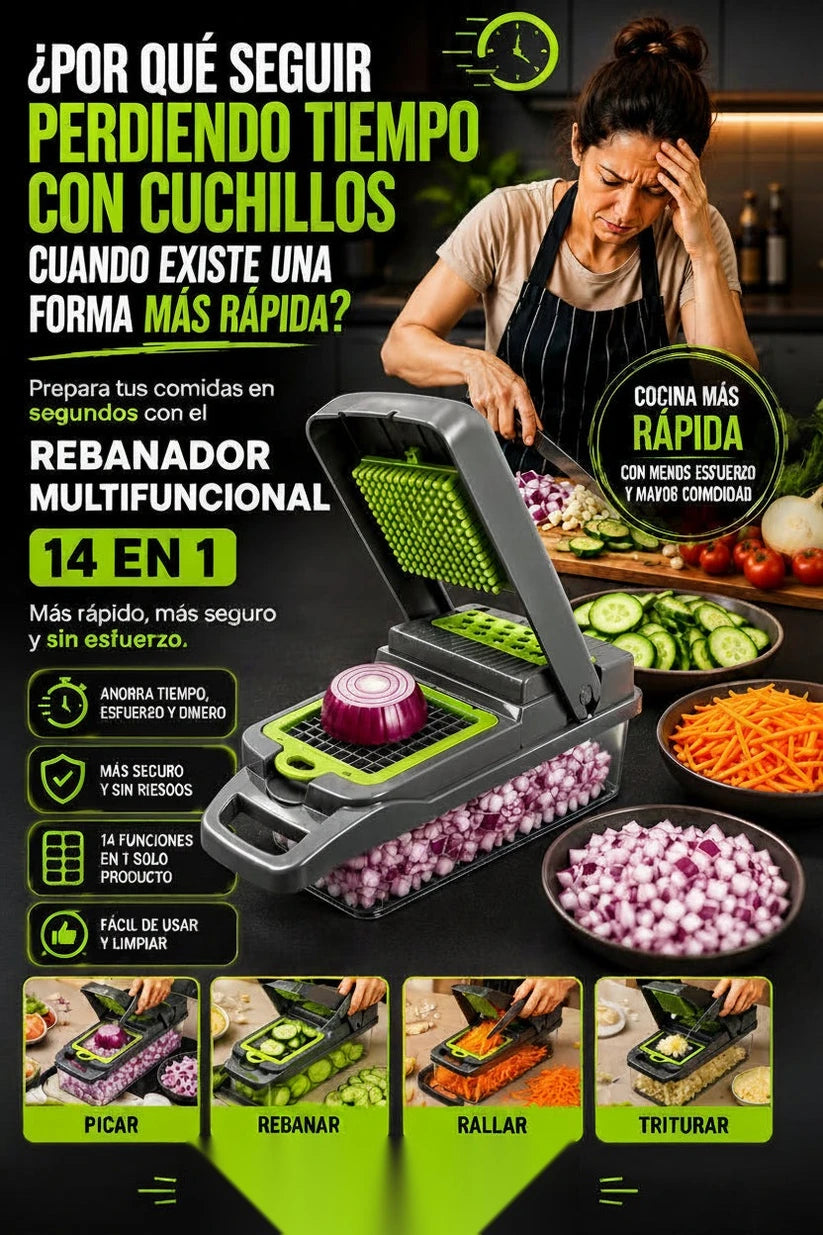 Rebanador Multifuncional 14 en 1 - Imagen 1