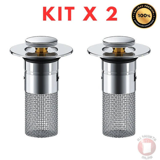 Tapón Filtro Retráctil DuoBlock Steel - Evita Atascos en Tuberías - Imagen 1