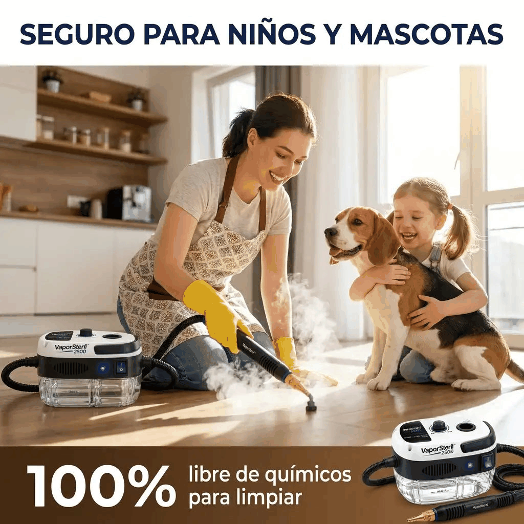 VaporSteril 2500 - Limpieza Profunda Sin Químicos - Imagen 2