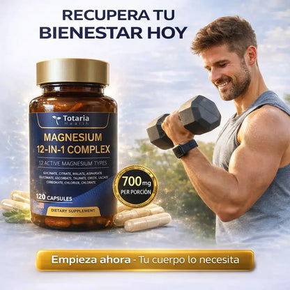Magnesium 12-in-1 Complex - Soporte Integral para Energía y - Imagen 6