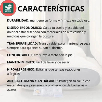 DELUXE ERGONOMIC PLUS Almohada Ortopedica 3d Con Alineación Cervical Perfecta - 6