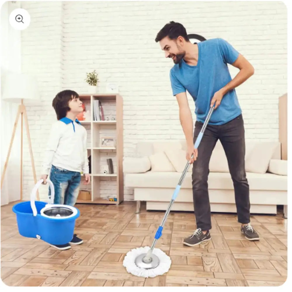 PowerMaid - Trapero Giratorio Magico Con Balde 360° -  [PROMOCIÓN DISPONIBLE SOLO HOY]